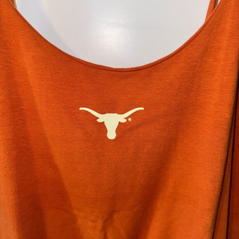 Women's Orange Ruffle Dress - Picture 3 of 6